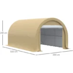 Tente garage carport dim. 5L x 3l x 2,4H m – Image 4