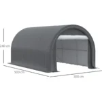 Tente garage carport dim. 5L x 3l x 2,4H m – Image 2