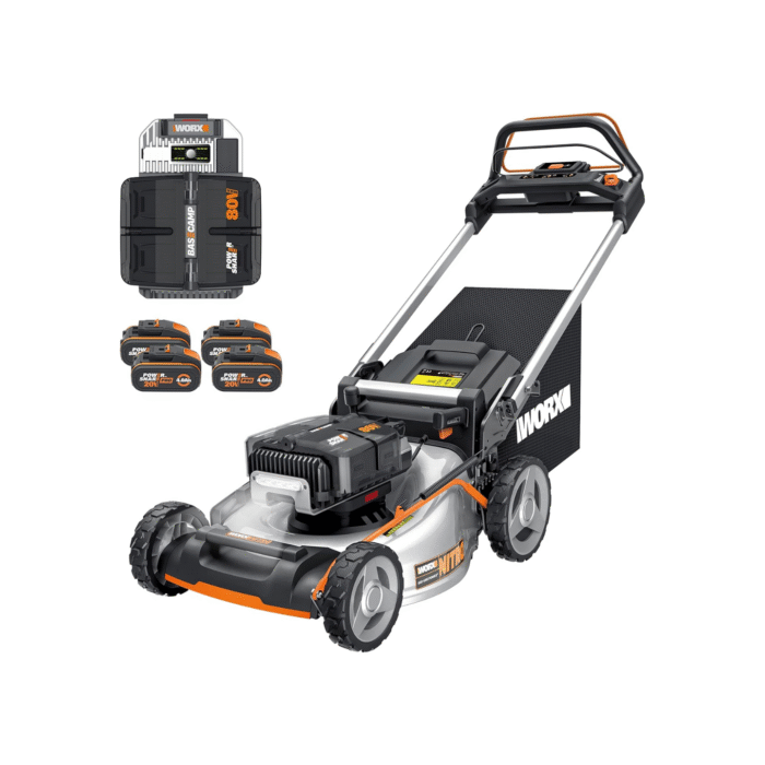 Tondeuse à gazon Brushless sans fil 80V-4,20V,4Ah - WG761E – Image 1